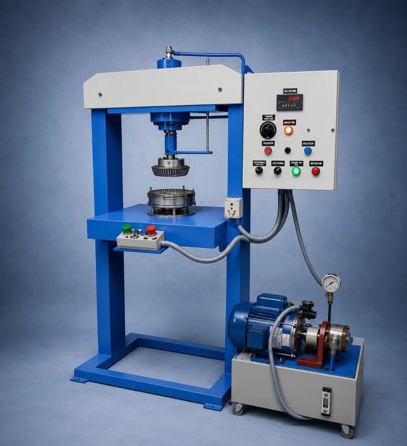 HYDRAULIC SINGLE CYLINDER SEMI AUTOMATIC PAPER PLATE MAKING MACHINE